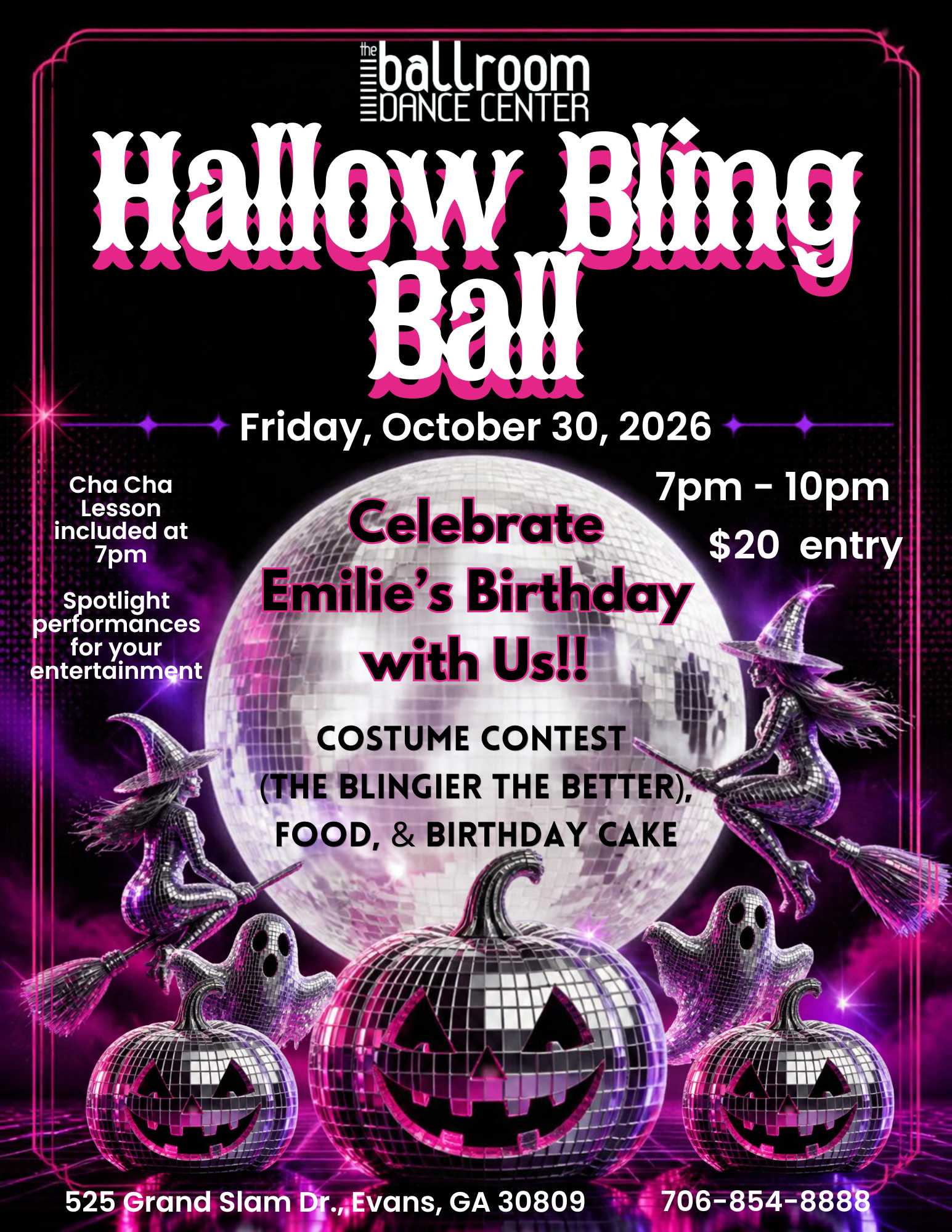 Hallow Bling Ball 2026 Em's Birthday FINAL Flyer PNG